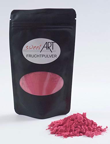 Himbeer Fruchtpulver, gerfriergetrocknet 100 g mit Rezeptvorschlag von sweet Art Germany