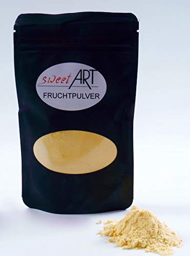 Passionsfrucht Maracuja Fruchtpulver, gerfriergetrocknet 200 g mit Rezeptvorschlag von sweet Art Germany