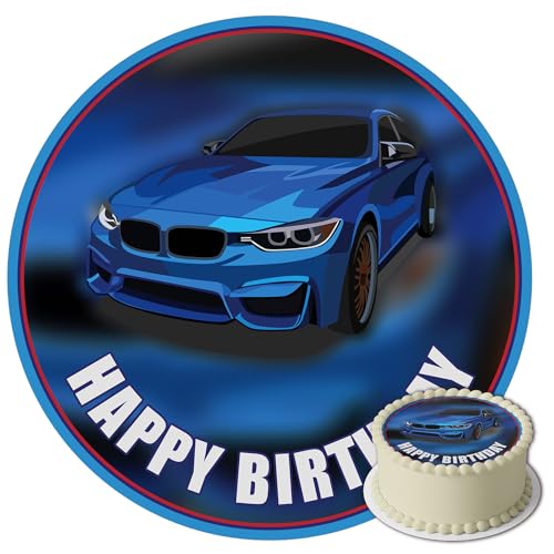 J&M DECO Tortenaufleger Auto – essbare Tortendeko Ø 20 cm – Tortenbild mit Rennauto-Motiv für Jungengeburtstag – Kuchendekoration aus Zuckerpapier – gebrauchsfertig J&M DECO Tortenaufleger Auto – essbare Tortendeko Ø 20 cm – Tortenbild mit Rennauto-Motiv für Jungengeburtstag – Kuchendekoration aus Zuckerpapier – gebrauchsfertig von sweet-decor.de