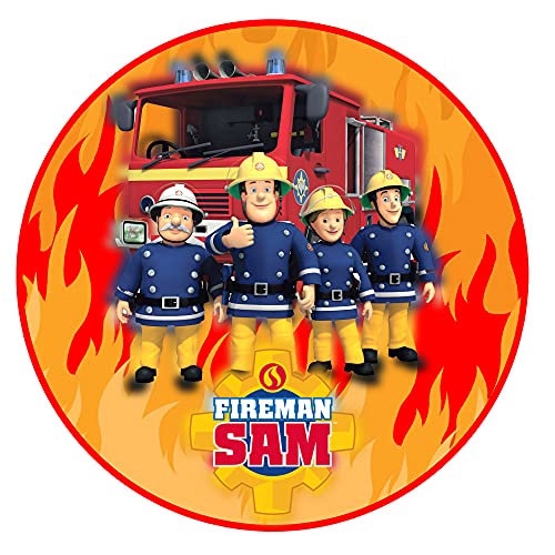 Essbare Tortenaufleger - Tortenaufleger Geburtstag - Tortendeko Feuerwehrmann Sam Motiv - Geburtstagskuchen Deko aus Fondant - Rund 20 cm - Esspapier Tortendeko - Cake Decoration Essbare Tortenaufleger - Tortenaufleger Geburtstag - Tortendeko Feuerwehrmann Sam Motiv - Geburtstagskuchen Deko aus Fondant - Rund 20 cm - Esspapier Tortendeko - Cake Decoration von sweet-decor.de