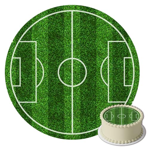 J&M DECO Tortenaufleger Fußballfeld – essbare Tortendeko Ø 20 cm – Sport-Motiv für Jungen Geburtstag – Fußball Kuchen Dekoration aus Zuckerpapier – Made in EU J&M DECO Tortenaufleger Fußballfeld – essbare Tortendeko Ø 20 cm – Sport-Motiv für Jungen Geburtstag – Fußball Kuchen Dekoration aus Zuckerpapier – Made in EU von J&M DECO