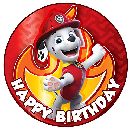 Essbare Tortenaufleger - Tortenaufleger Geburtstag - Tortendeko Paw Patrol Marshall - Geburtstagskuchen Deko aus Fondant - Rund 20 cm - Esspapier Tortendeko - Tortenaufleger Paw Patrol Essbare Tortenaufleger - Tortenaufleger Geburtstag - Tortendeko Paw Patrol Marshall - Geburtstagskuchen Deko aus Fondant - Rund 20 cm - Esspapier Tortendeko - Tortenaufleger Paw Patrol von sweet-decor.de