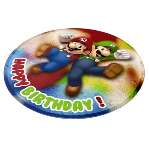Essbare Tortenaufleger - Tortenaufleger Geburtstag - Tortendeko Super Mario - Geburtstagskuchen Deko aus Fondant - Rund 20 cm - Esspapier Tortendeko - Tortenaufleger Super Mario - Cake Decoration Essbare Tortenaufleger - Tortenaufleger Geburtstag - Tortendeko Super Mario - Geburtstagskuchen Deko aus Fondant - Rund 20 cm - Esspapier Tortendeko - Tortenaufleger Super Mario - Cake Decoration von sweet-decor.de