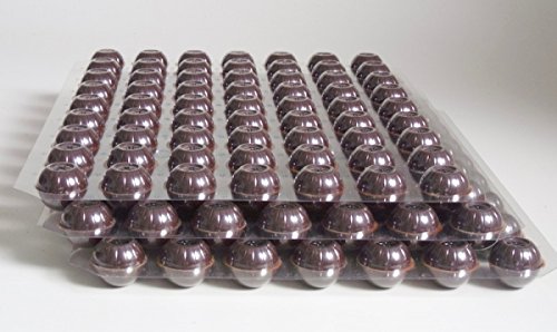 3 Set 126 Stk. Mega Schokoladen Trüffel Hohlkugeln - Pralinen Hohlkörper zartbitter von sweetART Germany