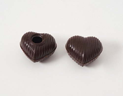 63 Stk. Mini Schokoladenherz Hohlkörper Edelbitter von sweetART Germany