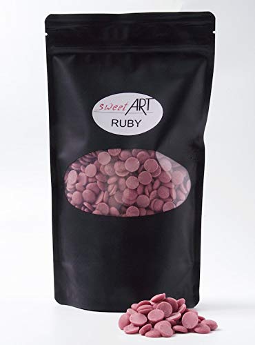 Ruby Kuvertüre - Schokolade Callebaut 1 kg Callets von sweetART Germany