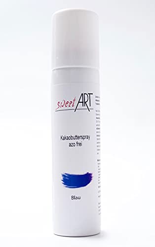 Farb Spray Blau 400 ml Kakaobutter Velvet von sweetART Germany