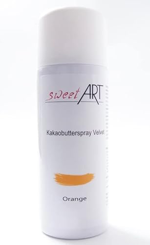 Farb Spray Orange 400 ml Kakaobutter Velvet von sweetART Germany