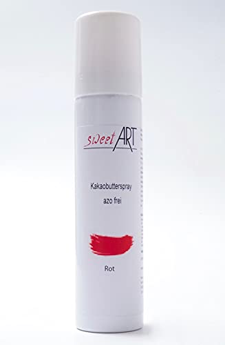 Farbspray Rot 100 ml Kakaobutter Velvet von sweetART Germany