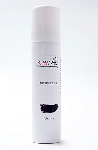 Farbspray Schwarz 100 ml Kakaobutter Velvet von sweetART Germany