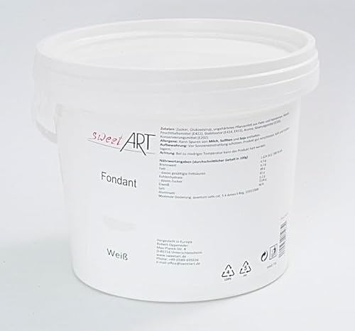 Rollfondant 5 kg PREMIUM Weiss Rollfondant 5 kg PREMIUM Weiss von sweetART Germany