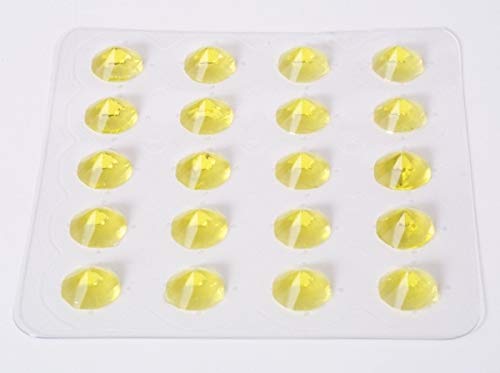 Gelee Diamanten essbar Gelb 20 Stück von sweetART Germany