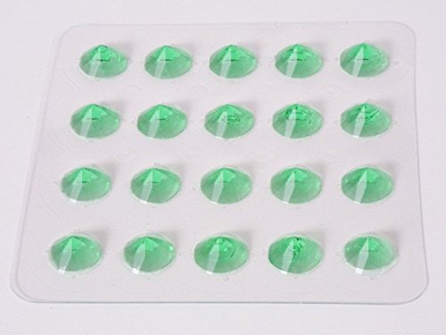 Gelee Diamanten essbar Grün 20 Stück von sweetART Germany