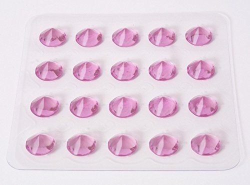 Gelee Diamanten essbar Violett 20 Stück von sweetART Germany