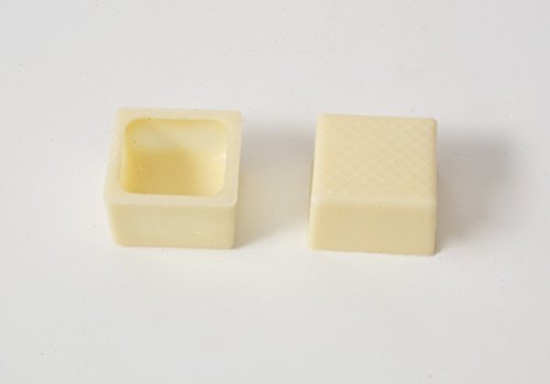 63 Pralinenschalen Viereckig Weiß mit Rezeptvorschlag von sweetART Germany