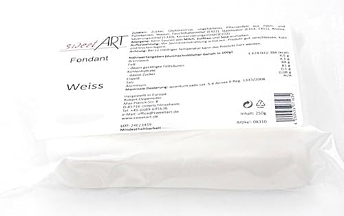 Rollfondant sweetArt 250 g Weiss Rollfondant sweetArt 250 g Weiss von sweetART Germany