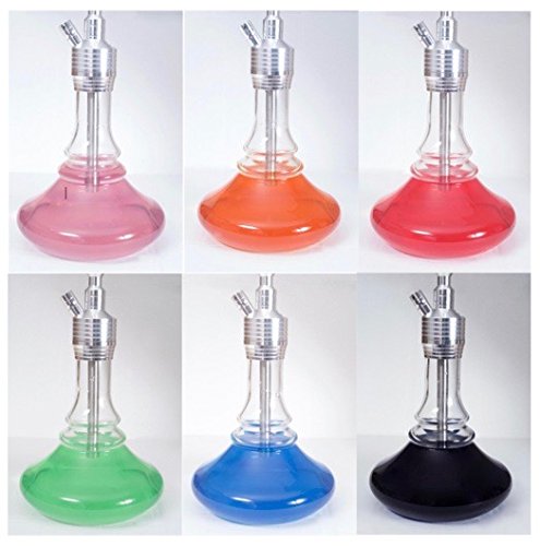 Shisha 6 Set Orange-Pink-Rot-Blau-Grün-Schwarz Wassserfarben von sweetART Germany