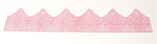 Tortenspitzenband rosa klassisch, bereits fertig gebacken Tortenspitzenband rosa klassisch, bereits fertig gebacken von sweetART Germany