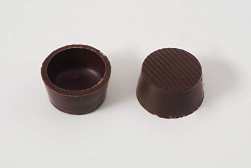 63 Stk. Pralinenschalen - Schokoladen Halbschalen Rund Edelbitter mit Rezeptvorschlag von sweetART Germany