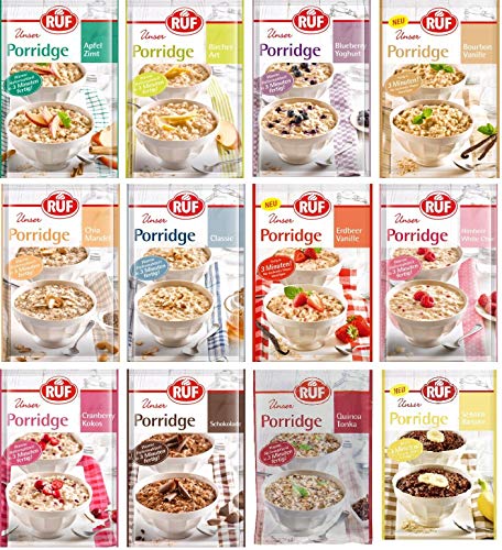 Porridge Haferflocken Überraschungsset Probierpaket Probierset Frühstück (5 x 65g) von taube