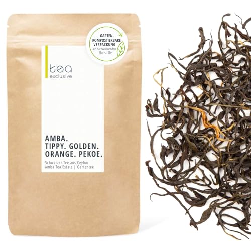 Amba Tippy Golden Orange Pekoe | Schwarzer Ceylon Tee lose | Single Origin Gartentee | vollmundig mit fruchtigen Noten | 100g - tea exclusive Amba Tippy Golden Orange Pekoe | Schwarzer Ceylon Tee lose | Single Origin Gartentee | vollmundig mit fruchtigen Noten | 100g - tea exclusive von tea exclusive