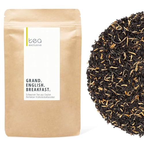 Grand English Breakfast FBOPF | Schwarzer Ceylon Tee lose | vollmundiger, kräftiger Frühstückstee | 250g Großpackung - tea exclusive Grand English Breakfast FBOPF | Schwarzer Ceylon Tee lose | vollmundiger, kräftiger Frühstückstee | 250g Großpackung - tea exclusive von tea exclusive