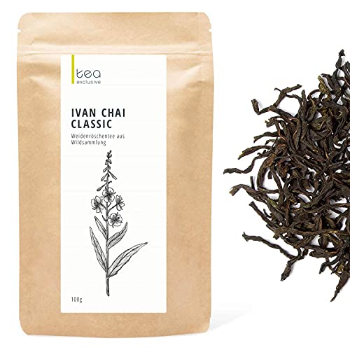 Ivan Chai Classic, wildwachsender & handgepflückter Weidenröschen Tee, fermentiert, 100g Beutel - tea exclusive von tea exclusive