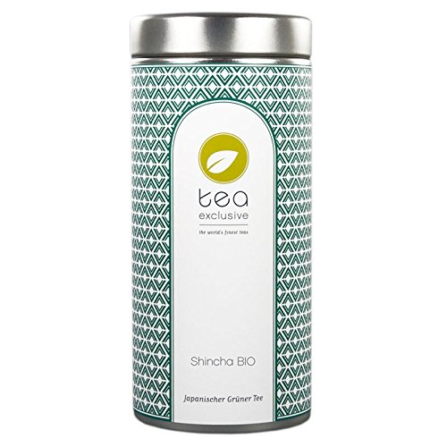 Shincha BIO | Grüner Tee aus Japan | 1. Pflückung | lieblich-mild sanft herb mit Zitrusnote | Dose 70g - tea exclusive von tea exclusive