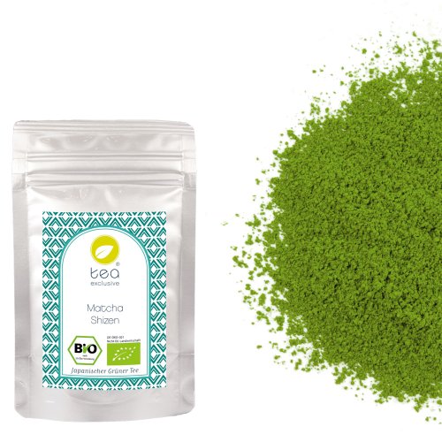 tea exclusive - Matcha Tee Pulver Bio "Shizen" aus Kyushu (Süd-Japan), 30g Beutel, Original Matcha Tee Pulver BIO ohne Zusätze, PREMIUM von tea exclusive