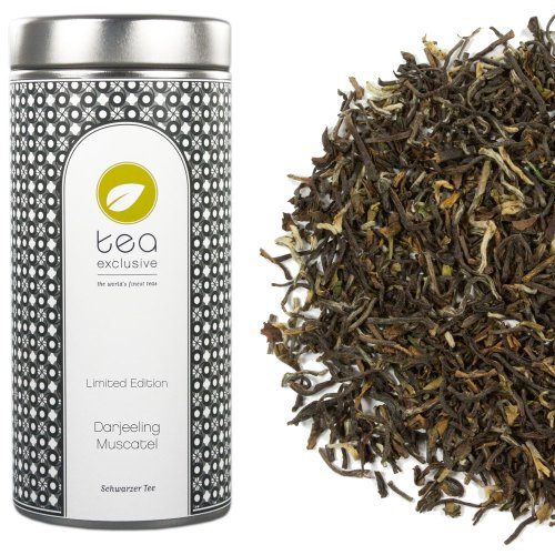 tea exclusive - Darjeeling Muscatel, Schwarzer Tee, Indien, Dose 80g von tea exclusive