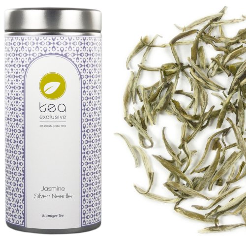 tea exclusive | Jasmine Silver Needle | Weißer Tee mit Jasmin | frisch, lieblicher & duftender Jasmintee aus China | Dose 50g tea exclusive | Jasmine Silver Needle | Weißer Tee mit Jasmin | frisch, lieblicher & duftender Jasmintee aus China | Dose 50g von tea exclusive