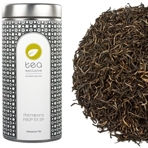 tea exclusive - Ratnapura FBOPEXSP, Schwarzer Tee, Ceylon, Dose 100g von tea exclusive