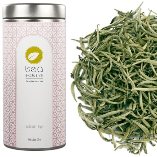 tea exclusive | Silver Tip Weißer Tee | seltener Highgrown Ceylon Tee aus Sri Lanka | zart, fruchtig & aromatisch | Dose 25g tea exclusive | Silver Tip Weißer Tee | seltener Highgrown Ceylon Tee aus Sri Lanka | zart, fruchtig & aromatisch | Dose 25g von tea exclusive