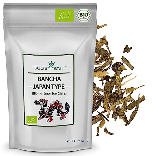 tea`s finest® Grüner Tee Bancha - Japan Type - BIO (1000 Gramm) von tea`s finest