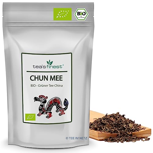 tea`s finest® Grüner Tee Chun Mee - BIO (1000 Gramm) von tea`s finest