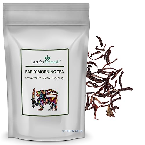 tea`s finest® Early Morning Tea (Ceylon-/Darjeeling Blend) (100 Gramm) von tea`s finest
