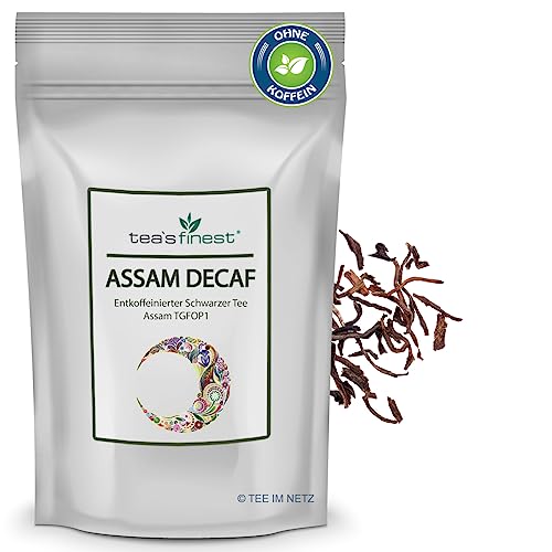 Entkoffeinierter Schwarzer Tee Assam TGFOP1 (250 Gramm) von tea`s finest
