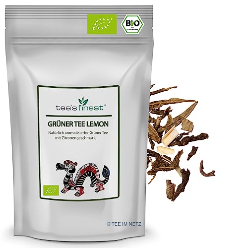 tea`s finest Grüner Tee Lemon - BIO (100 Gramm) von tea`s finest