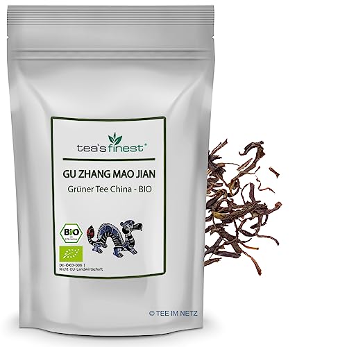 tea`s finest® Grüner Tee - Gu Zhang Mao Jian - BIO (1000 Gramm) von tea`s finest