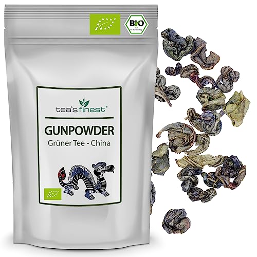 tea`s finest® Grüner Tee Gunpowder China lose - BIO (1000 Gramm) von tea`s finest