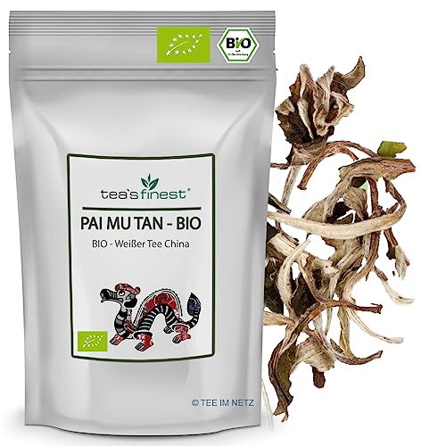 tea`s finest® Pai Mu Tan - BIO (1000 Gramm) von tea`s finest