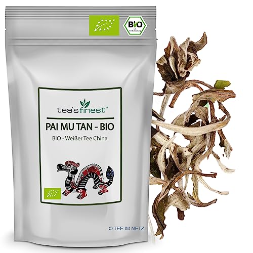 tea`s finest® Pai Mu Tan - BIO (250 Gramm) von tea`s finest