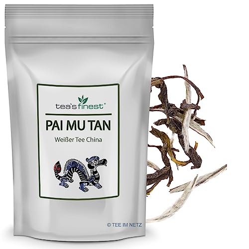 tea`s finest® Pai Mu Tan - Weißer Tee - Premium Qualität (100 Gramm) von tea`s finest