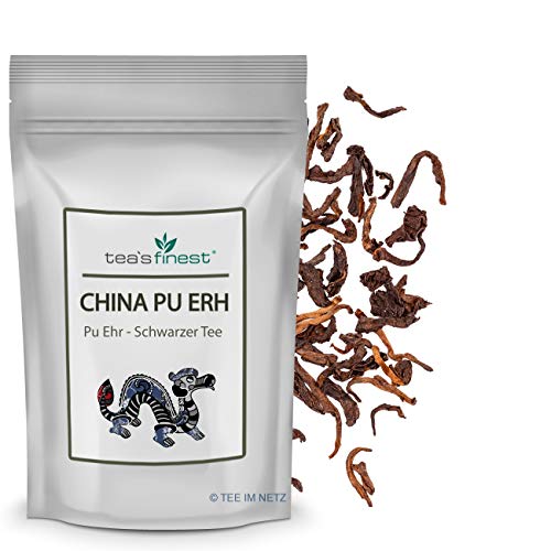 tea`s finest® Pu Erh Tee - China (100 Gramm) von tea`s finest