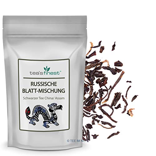 tea`s finest® Russische Blattmischung - Schwarzer Tee (250 Gramm) von tea`s finest