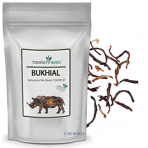 tea`s finest® Schwarzer Tee - Assam Bukhial TGFOPI Second Flush (250 Gramm) von tea`s finest