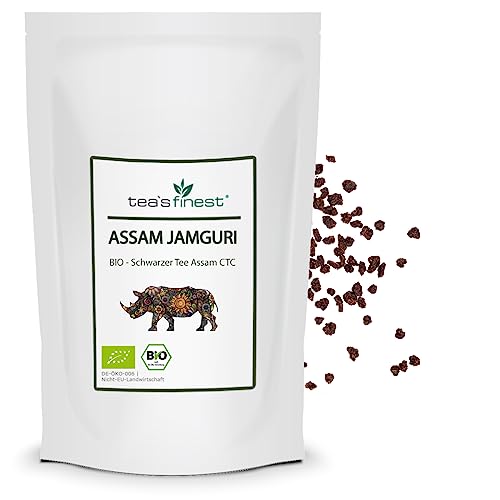 tea`s finest® Schwarzer Tee - Assam Jamguri CTC - BIO (100 Gramm) von tea`s finest