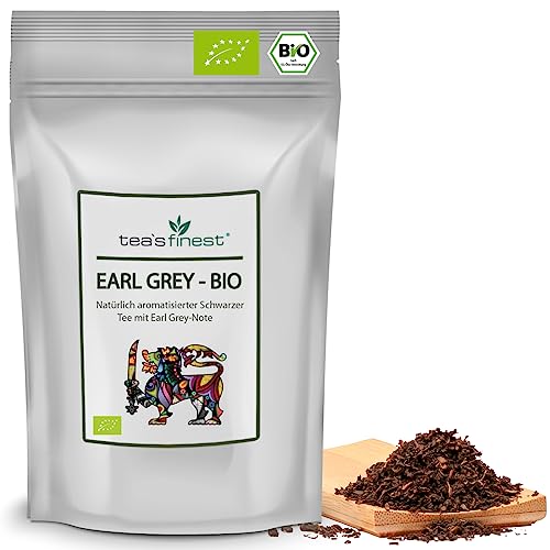 tea`s finest® Schwarzer Tee Earl Grey - BIO (1000 Gramm) von tea`s finest