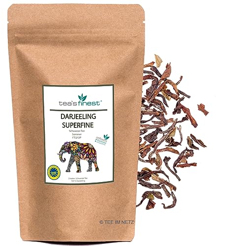 tea`s finest® Darjeeling Superfine Plantagentee FTGFOP Second Flush (500 Gramm) von tea`s finest