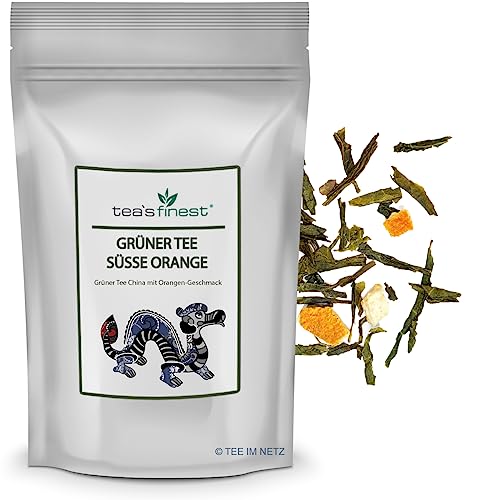 tea`s finest Grüner Tee Sencha Süße Orange (1000 Gramm) von tea`s finest
